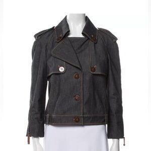 Tod’s Cropped Trench Jacket Size IT44 US8